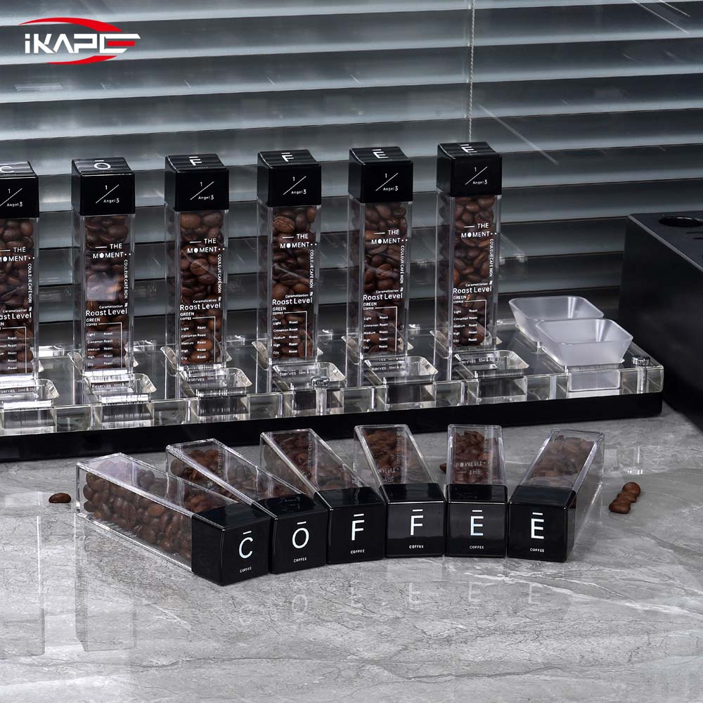 IKAPE Coffee Bean Cellars with Stand & Hopper 6 Tubes and 12 Tubes