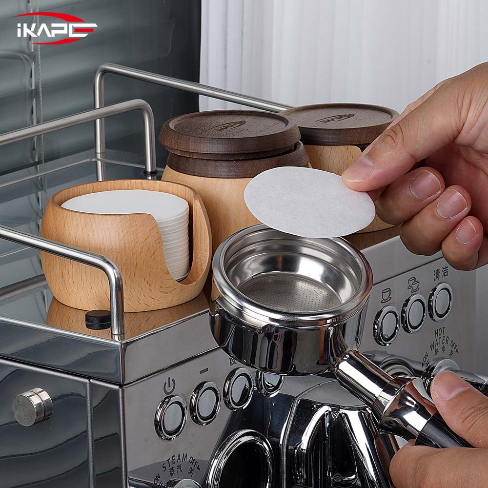 IKAPE Coffee Paper Filters 200pcs With Wooden Box