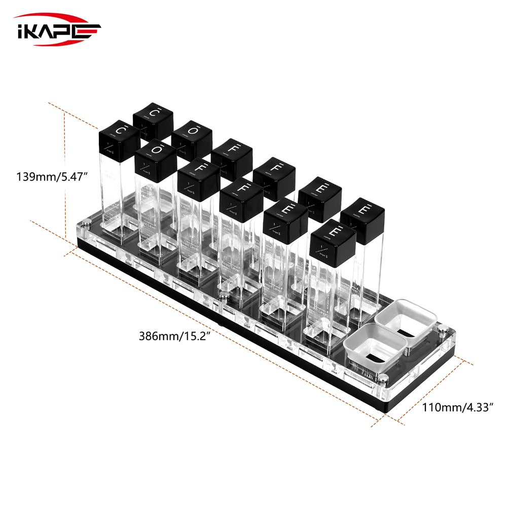 IKAPE Coffee Bean Cellars with Stand & Hopper 6 Tubes and 12 Tubes