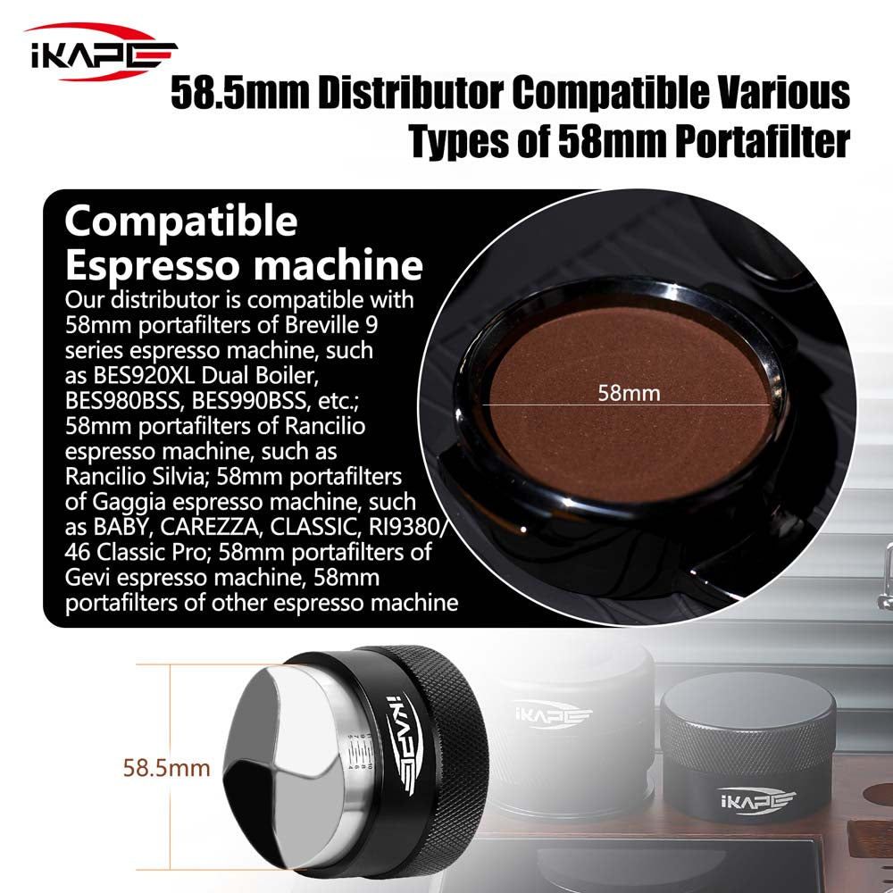 IKAPE Gravity Coffee Distributor | Espresso Leveler Tool