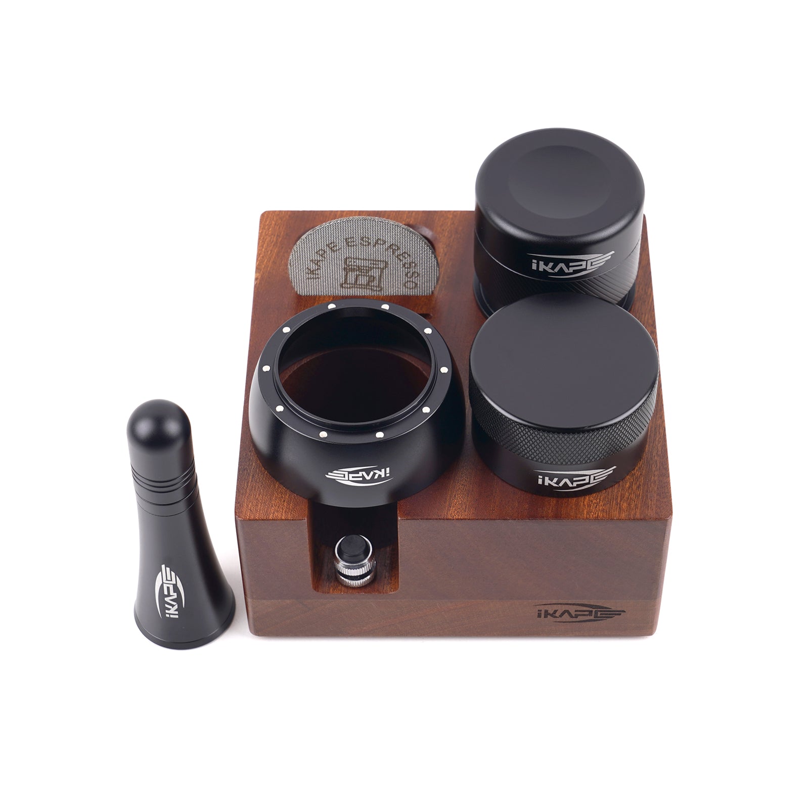 IKAPE Small Espresso Bar Kit, 7 in 1 Organizer Box
