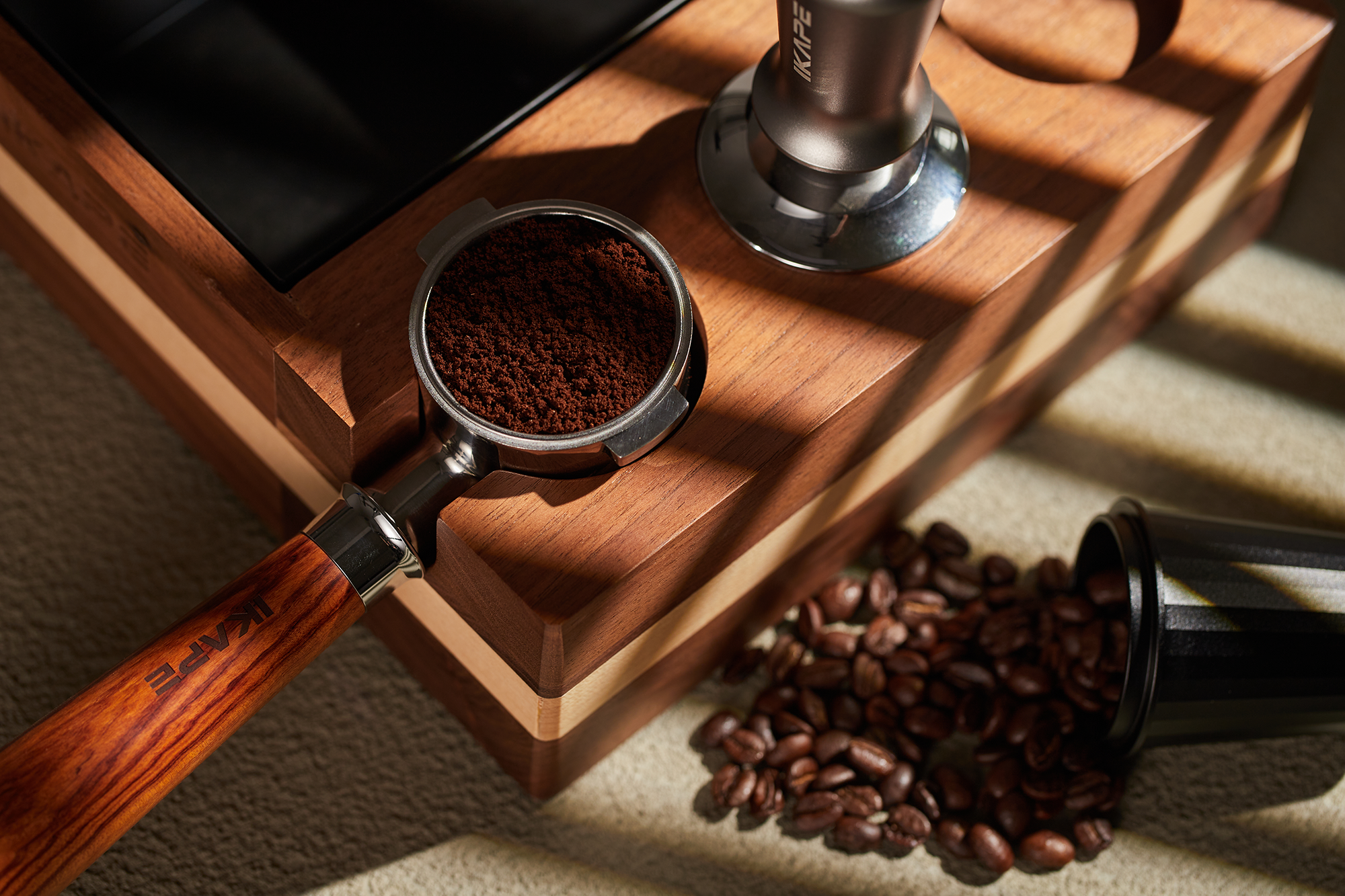 IKAPE Espresso 51mm Bottomless Portafilter Compatible with 51mm Delonghi ECP310