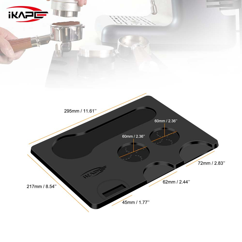 IKAPE Coffee Tamper Station Mat