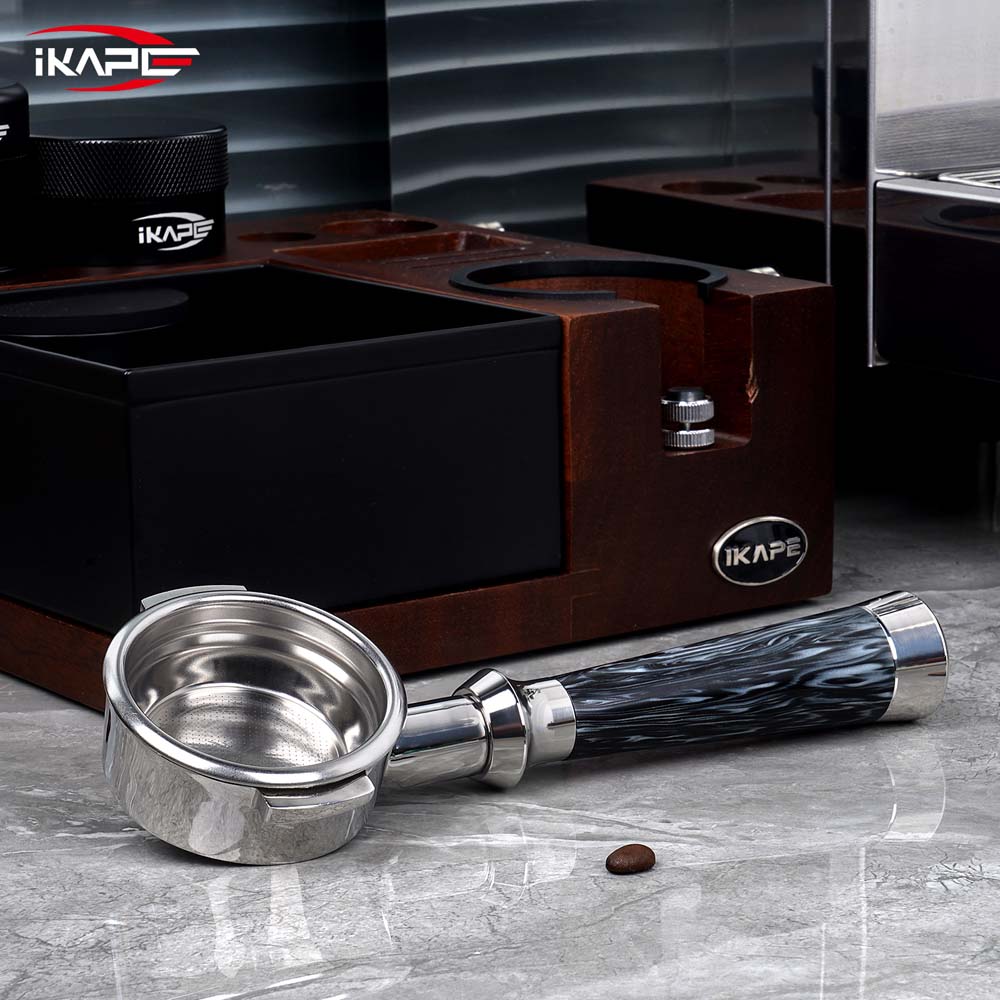 IKAPE Espresso Machinie Bottomless Portafilter with Basket (illusionary Stream)