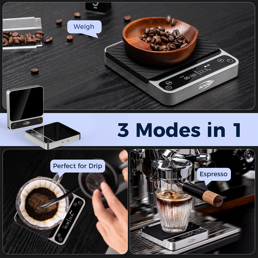 IKAPE Smart Electronic Coffee Scale with Bluetooth APP_V2 Pro
