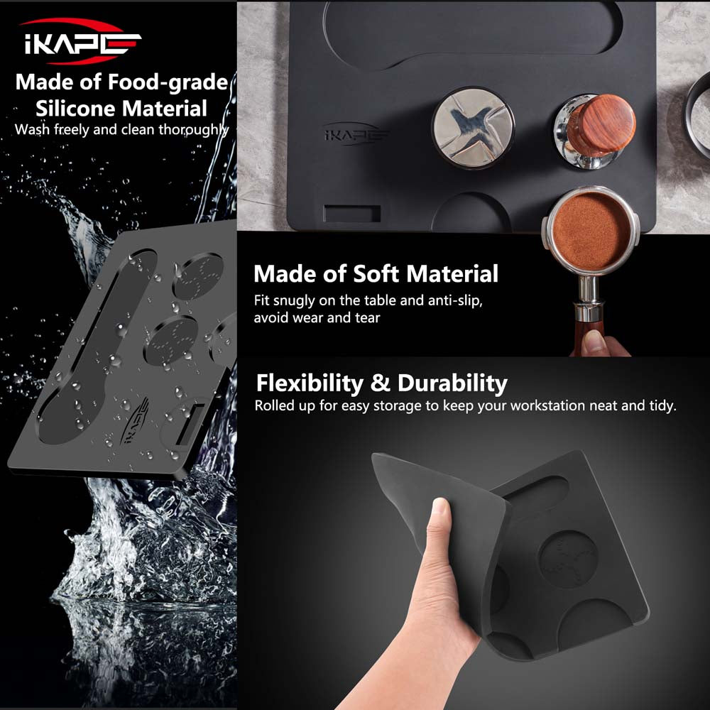 IKAPE Coffee Tamper Station Mat