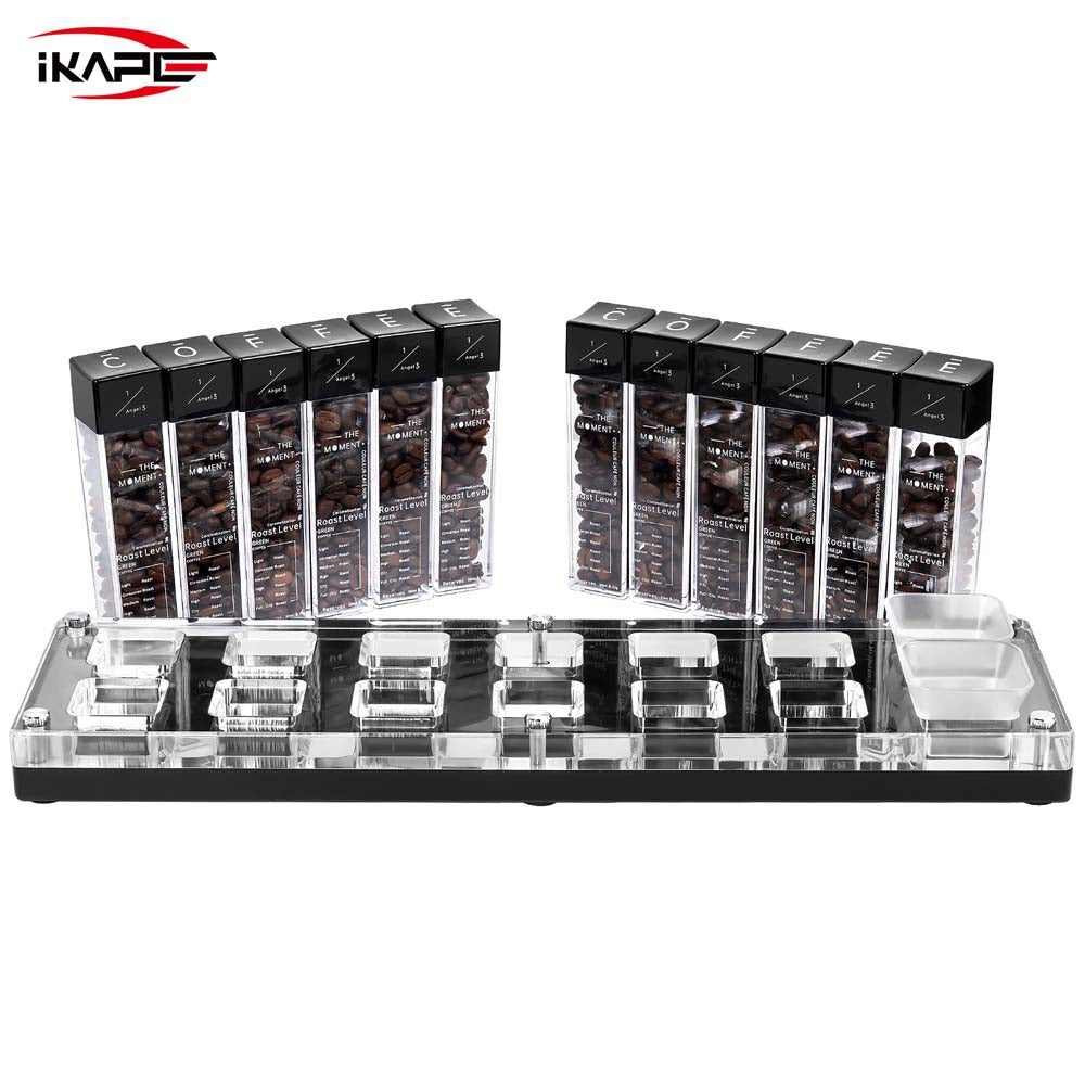IKAPE Coffee Bean Cellars with Stand & Hopper 6 Tubes and 12 Tubes