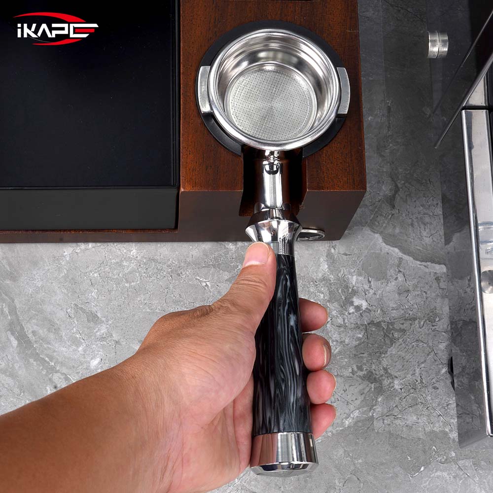 IKAPE Espresso Machinie Bottomless Portafilter with Basket (illusionary Stream)