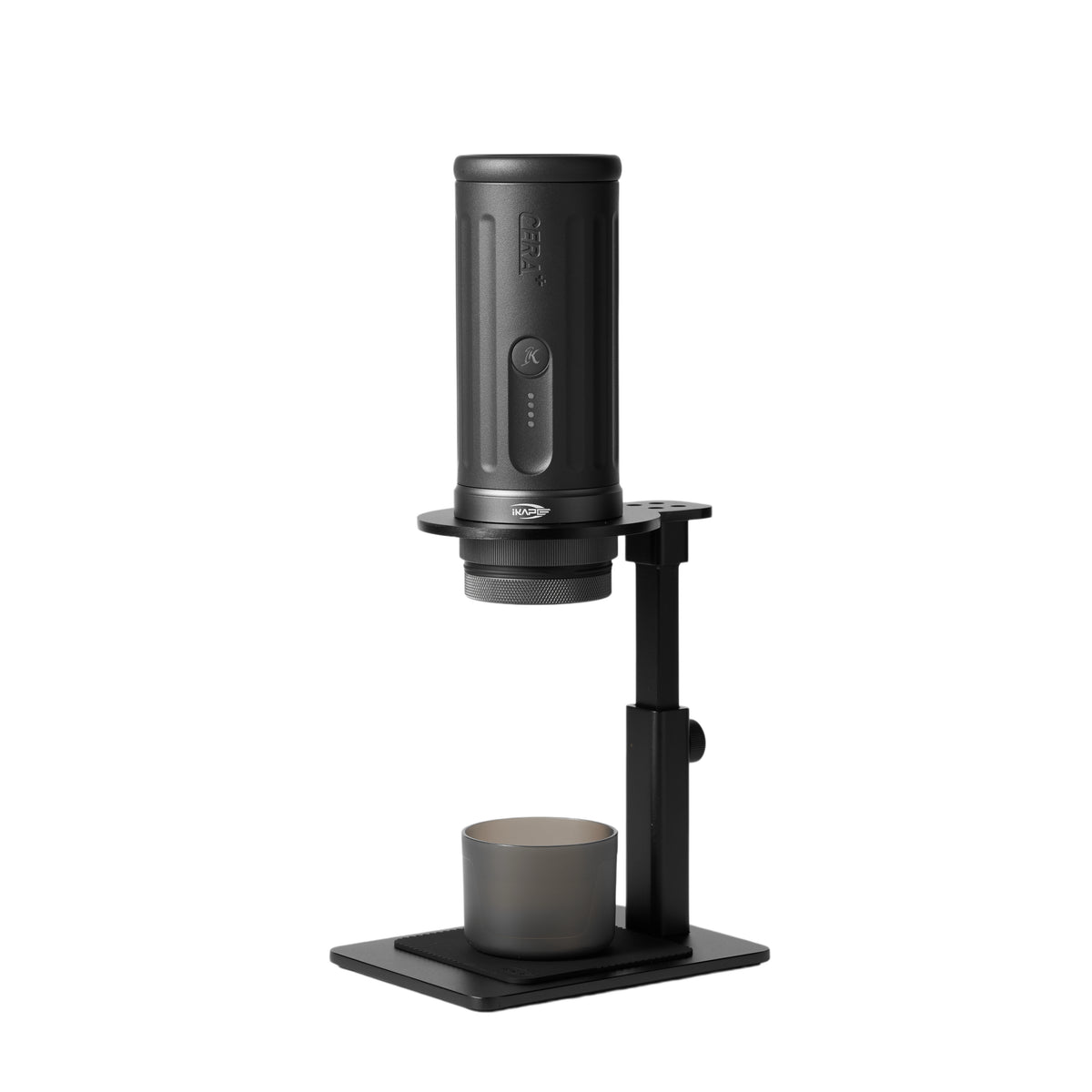 IKAPE Portable Coffee Maker with Heating Function and 51mm Bottomless Basket- KAPO K2(With stand)