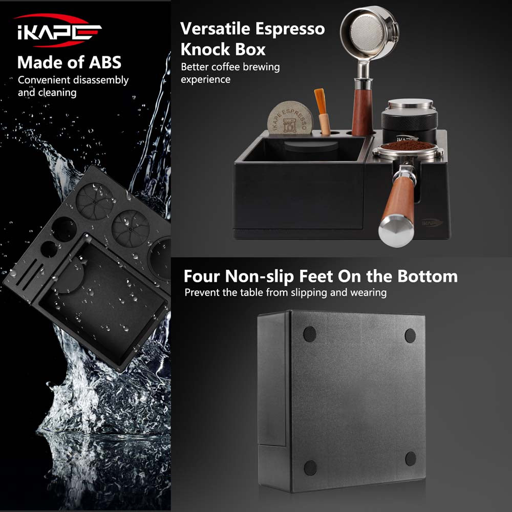 IKAPE Espresso Products, ABS V2 Knock Box For 51mm, 54mm, 58mm Portafilter