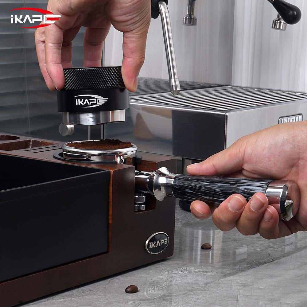 IKAPE Espresso Machinie Bottomless Portafilter with Basket (illusionary Stream)