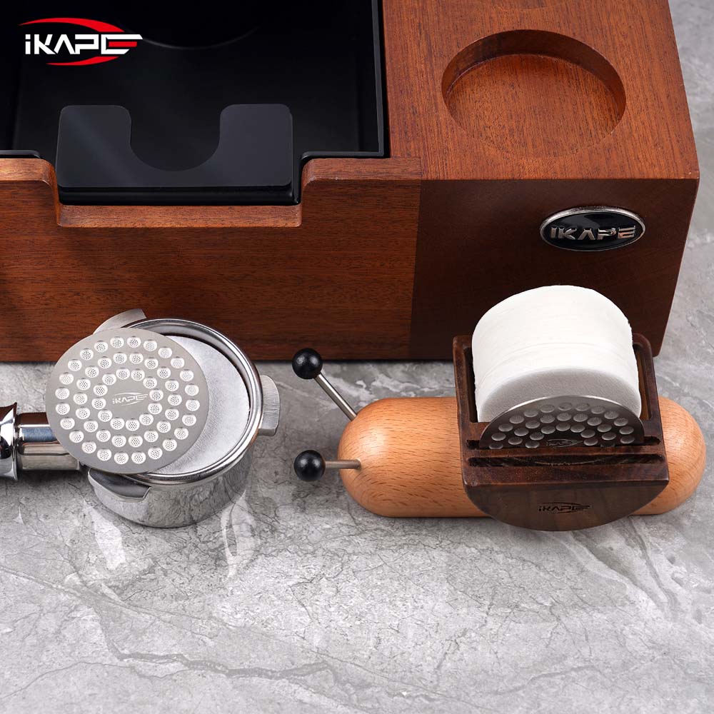 IKAPE Espresso Products, Snail Organizer, 100pcs paper Fliter, 2 pcs Ultra-thin puck screens
