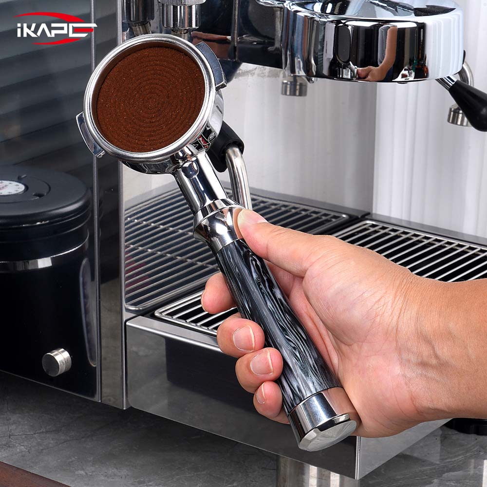 IKAPE Espresso Machinie Bottomless Portafilter with Basket (illusionary Stream)