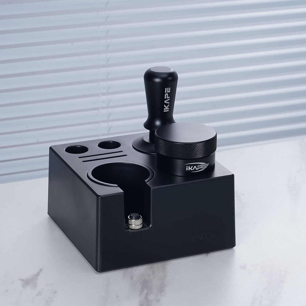 IKAPE Coffee Tamper Distributor With Small 7 in 1 ABS Tamper Organizer
