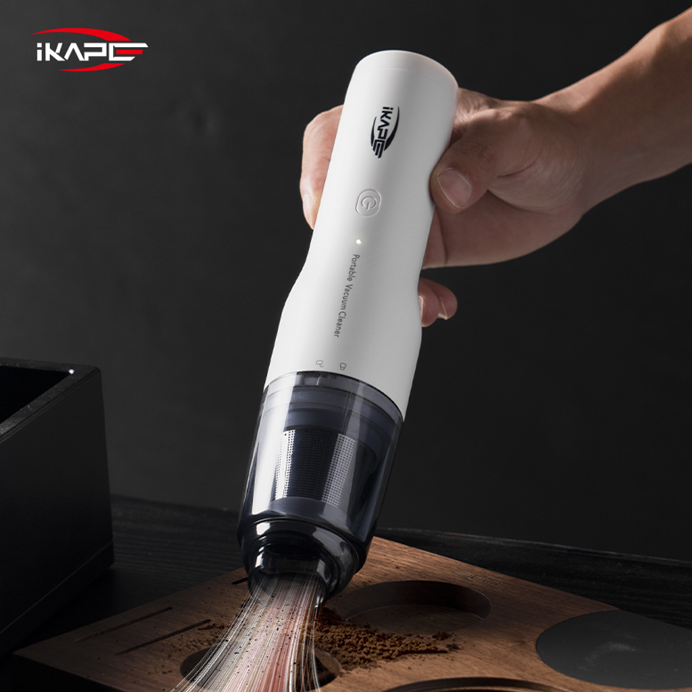 IKAPE Coffee Powder Electric Vacuum Cleaner White