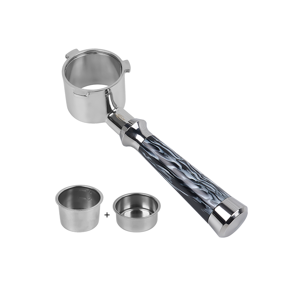 IKAPE Espresso Machinie Bottomless Portafilter with Basket (illusionary Stream)