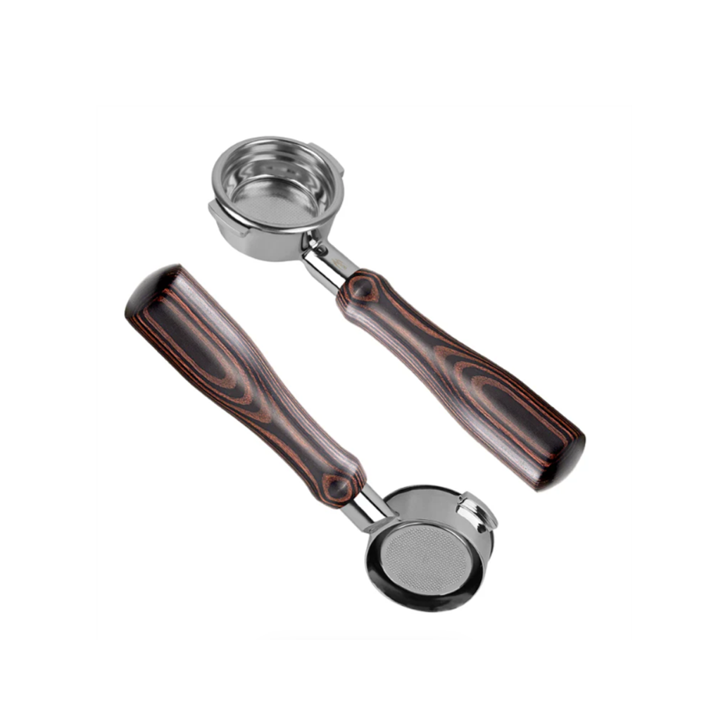IKAPE Espresso Bottomless Portafilter Colorful Wooden Handle-Hantom