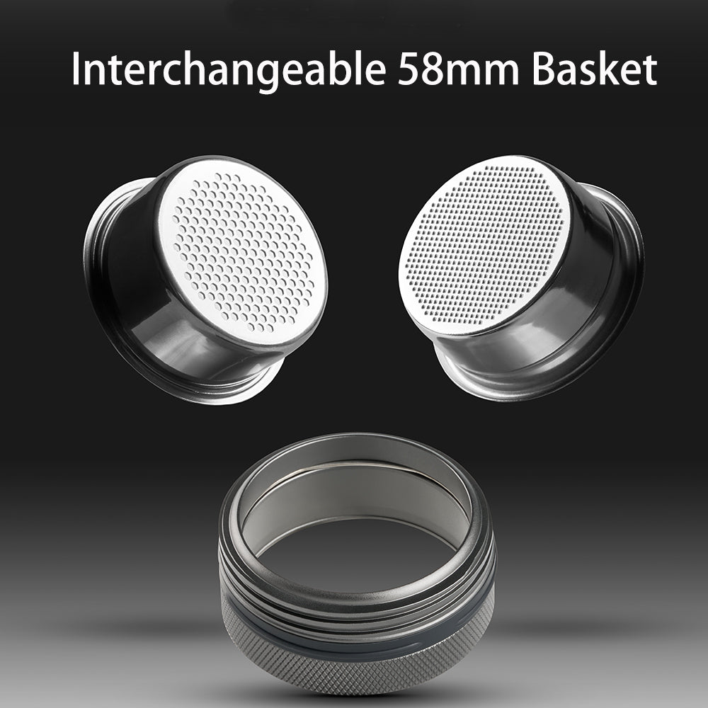 IKAPE Portable Coffee Maker with 58mm Bottomless Basket- KAPO K2 Pro