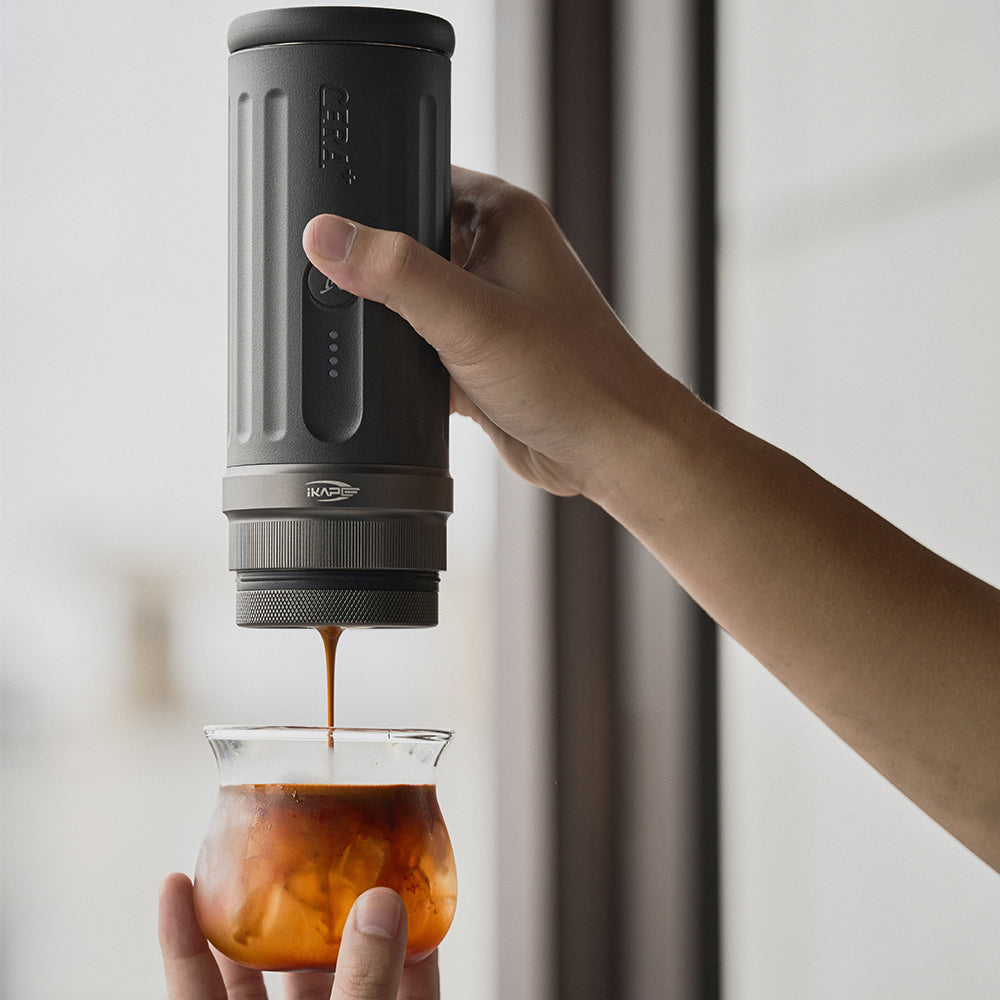 IKAPE Portable Coffee Maker with Heating Function and 51mm Bottomless