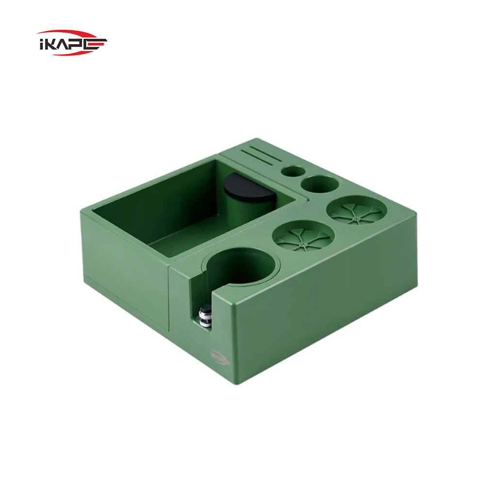 IKAPE Espresso Products, ABS V2 Knock Box For 51mm, 54mm, 58mm Portafilter(Dark Green)