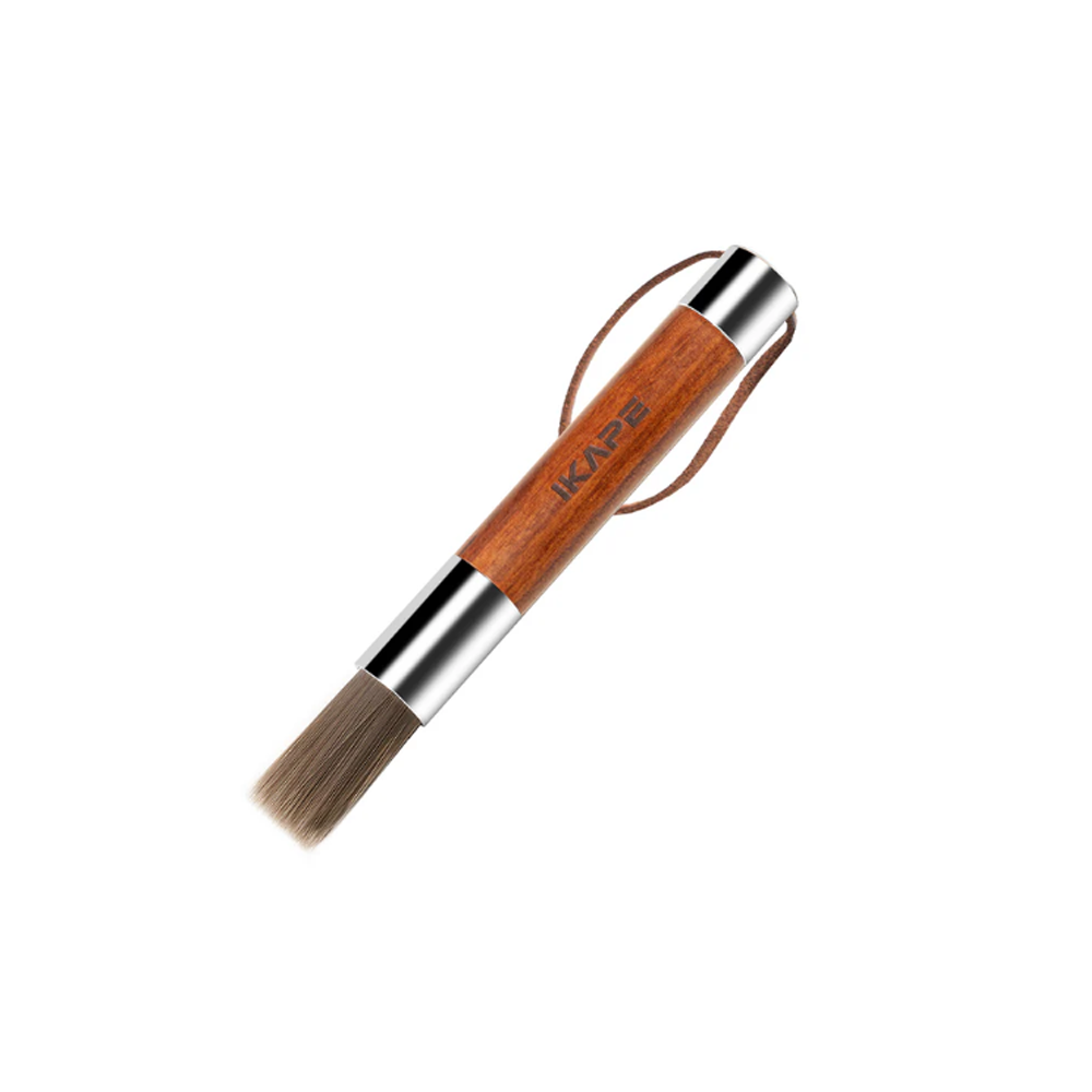 IKAPE Espresso Walnut Wood Handle Clean Brush