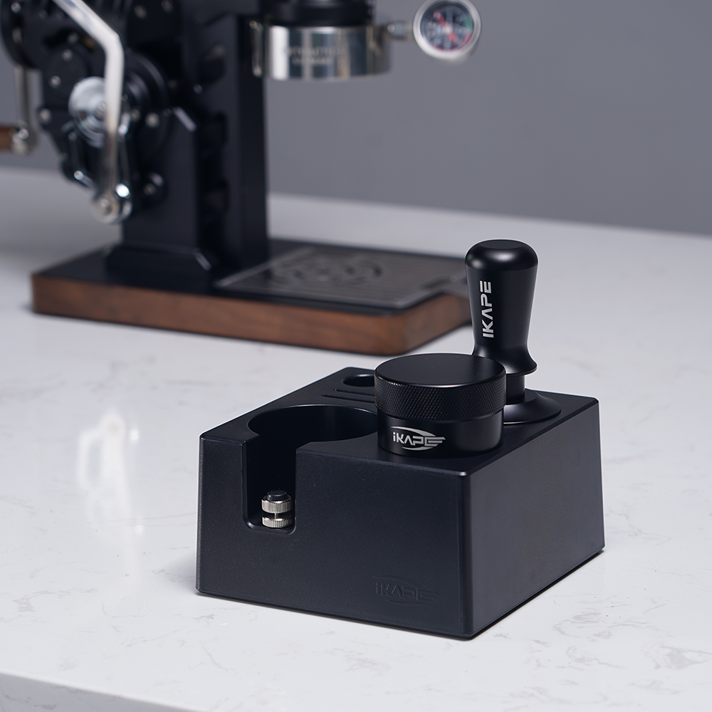 IKAPE Coffee Tamper Distributor With Small 7 in 1 ABS Tamper Organizer