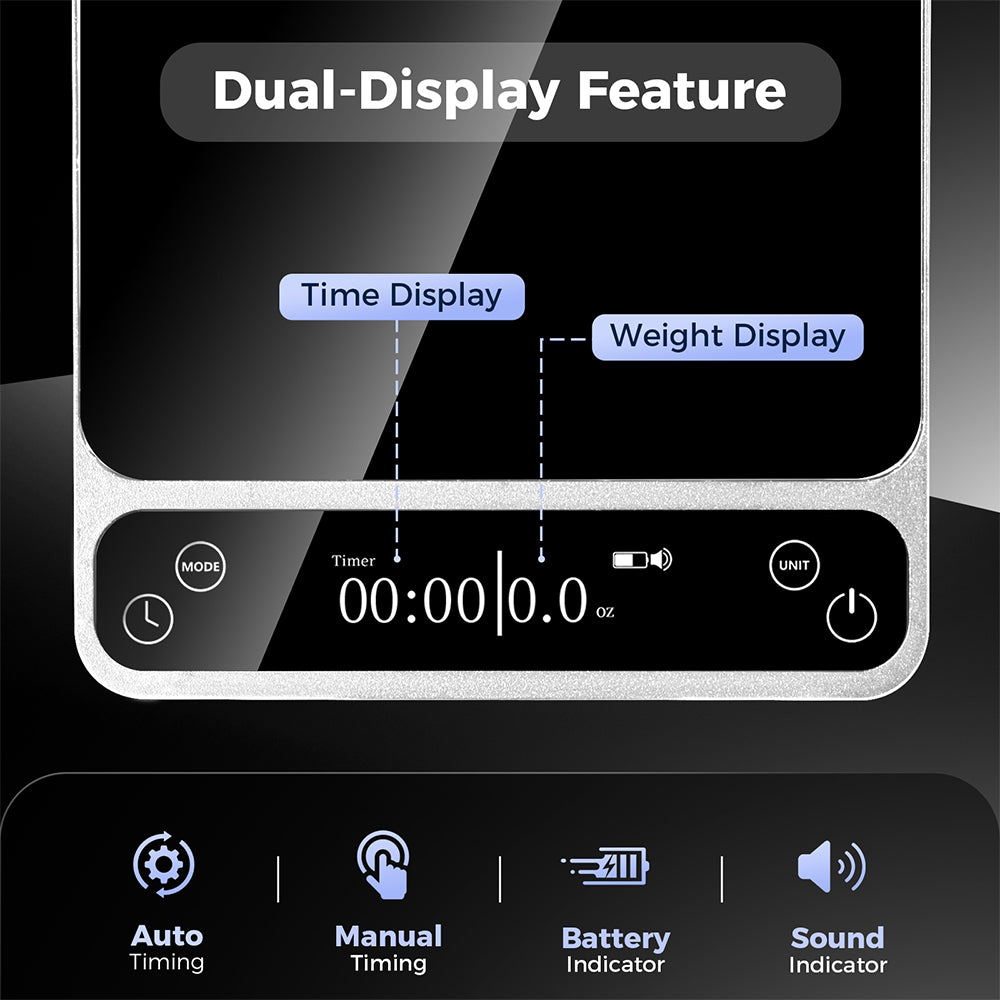 IKAPE Smart Electronic Coffee Scale with Bluetooth APP_V2 Pro