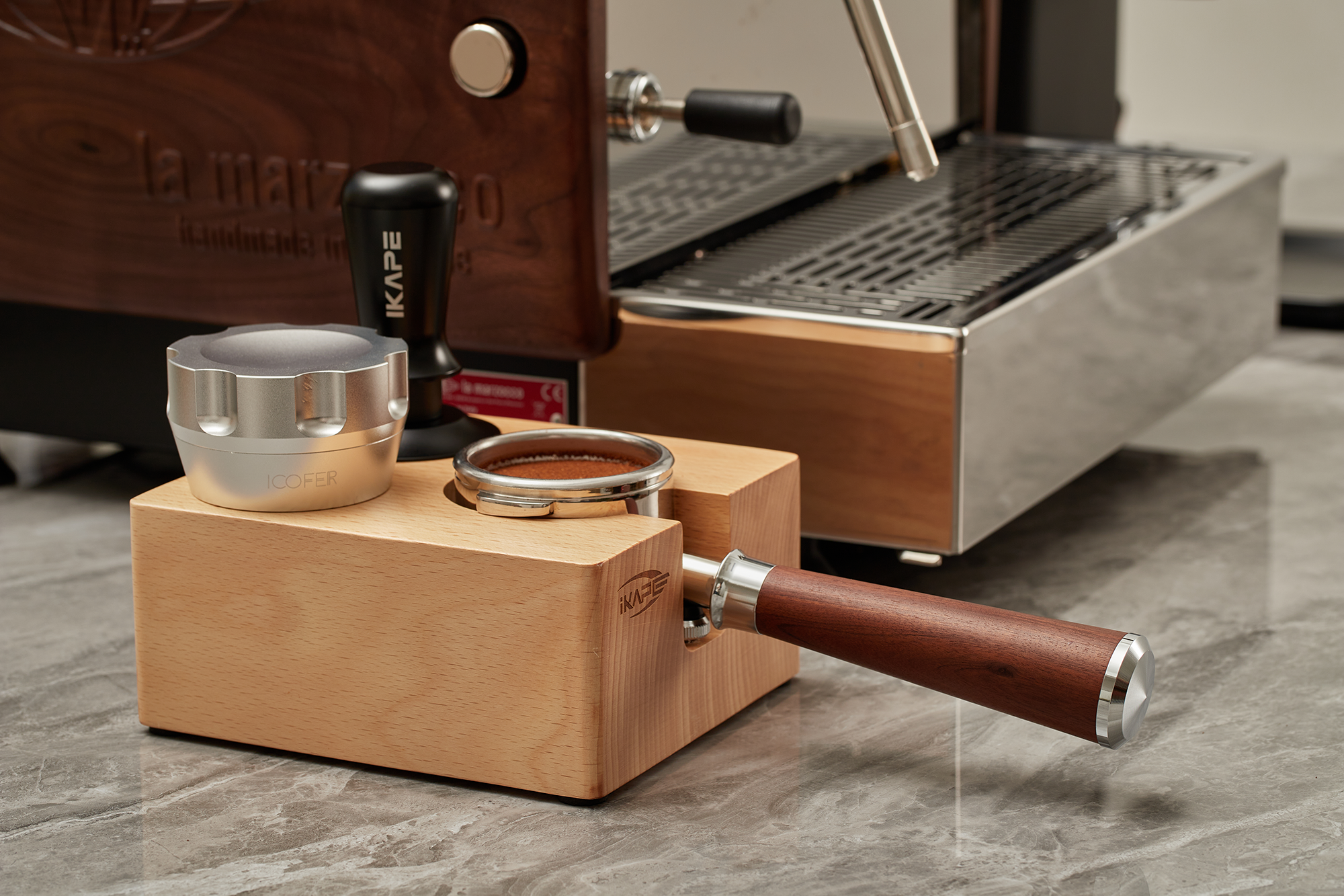 IKAPE Espresso Tamper Holder, Coffee Tamper Station Base