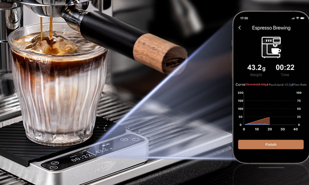 IKAPE Smart Electronic Coffee Scale with Bluetooth APP_V2 Pro