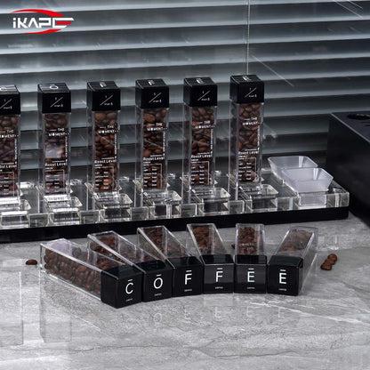 IKAPE Coffee Bean Cellars with Stand &amp; Hopper 6 Tubes and 12 Tubes