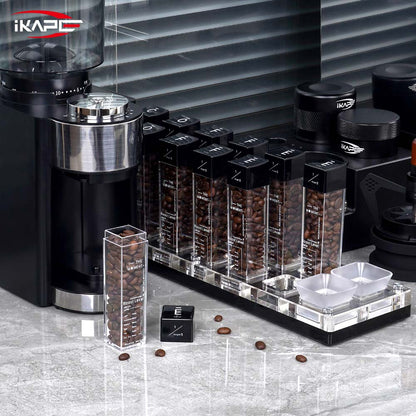 IKAPE Coffee Bean Cellars with Stand &amp; Hopper 6 Tubes and 12 Tubes