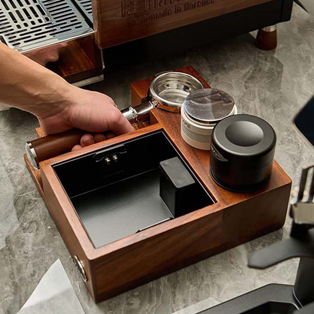 IKAPE V3 Espresso Knock Box, Espresso Coffee Organizer Box