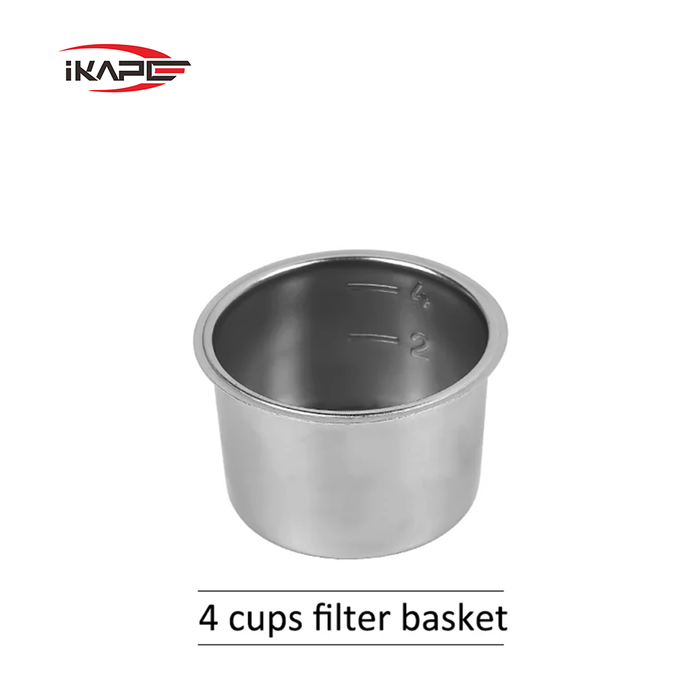 IKAPE 51mm Delonghi Espresso Maker 2 Shots Basket and 4 Shots Basket