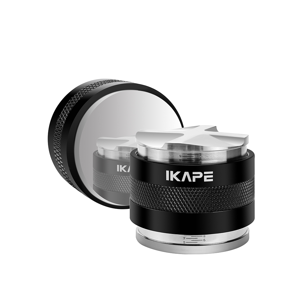 IKAPE Coffee Distributor & Hand Tamper, 2 in 1 Adjustable Depth Espresso Tool - Thumbnail 2