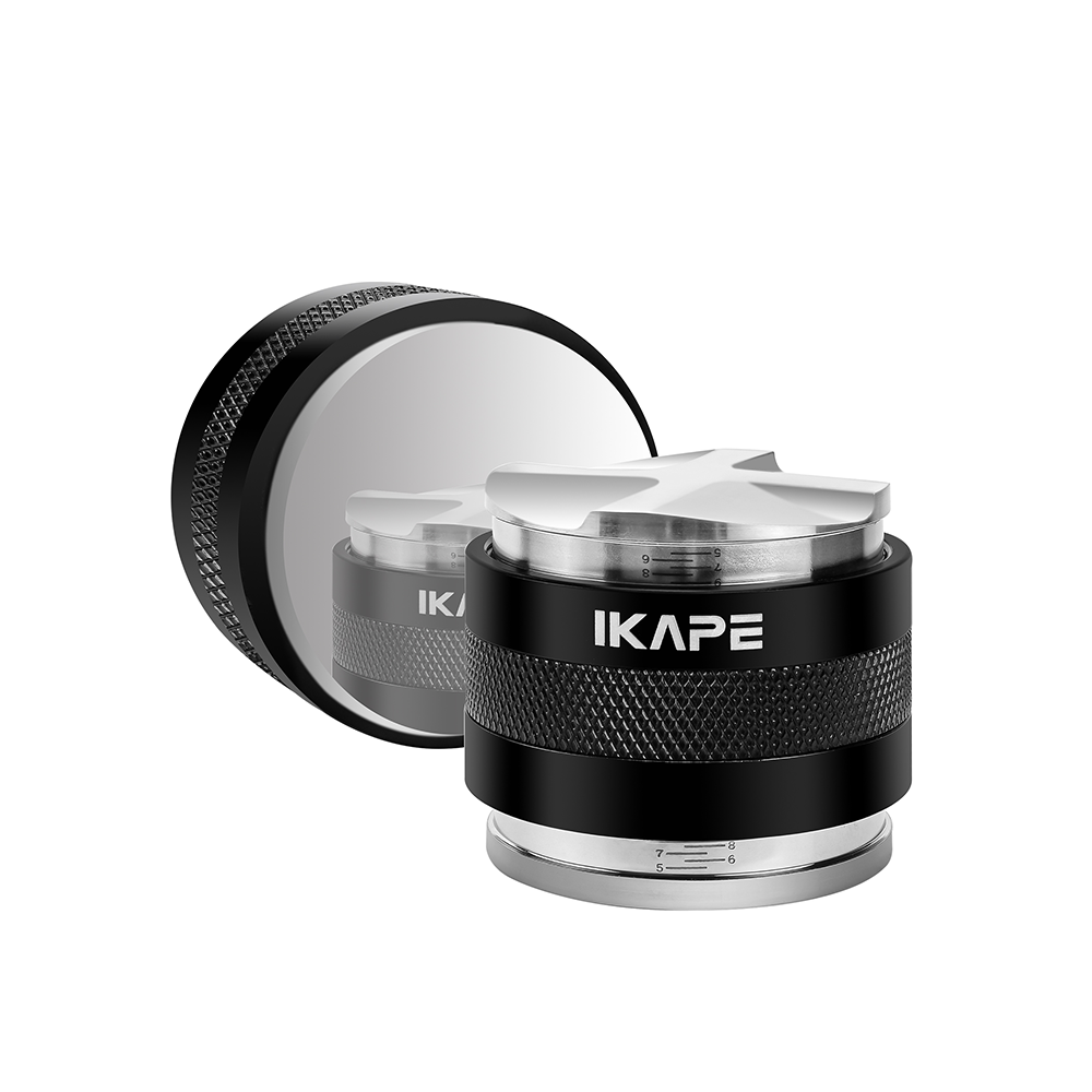 IKAPE Coffee Distributor &amp; Hand Tamper, 2 in 1 Adjustable Depth Espresso Distributor