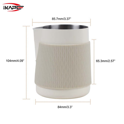 IKAPE Espresso Milk Frothing Jug without Handle