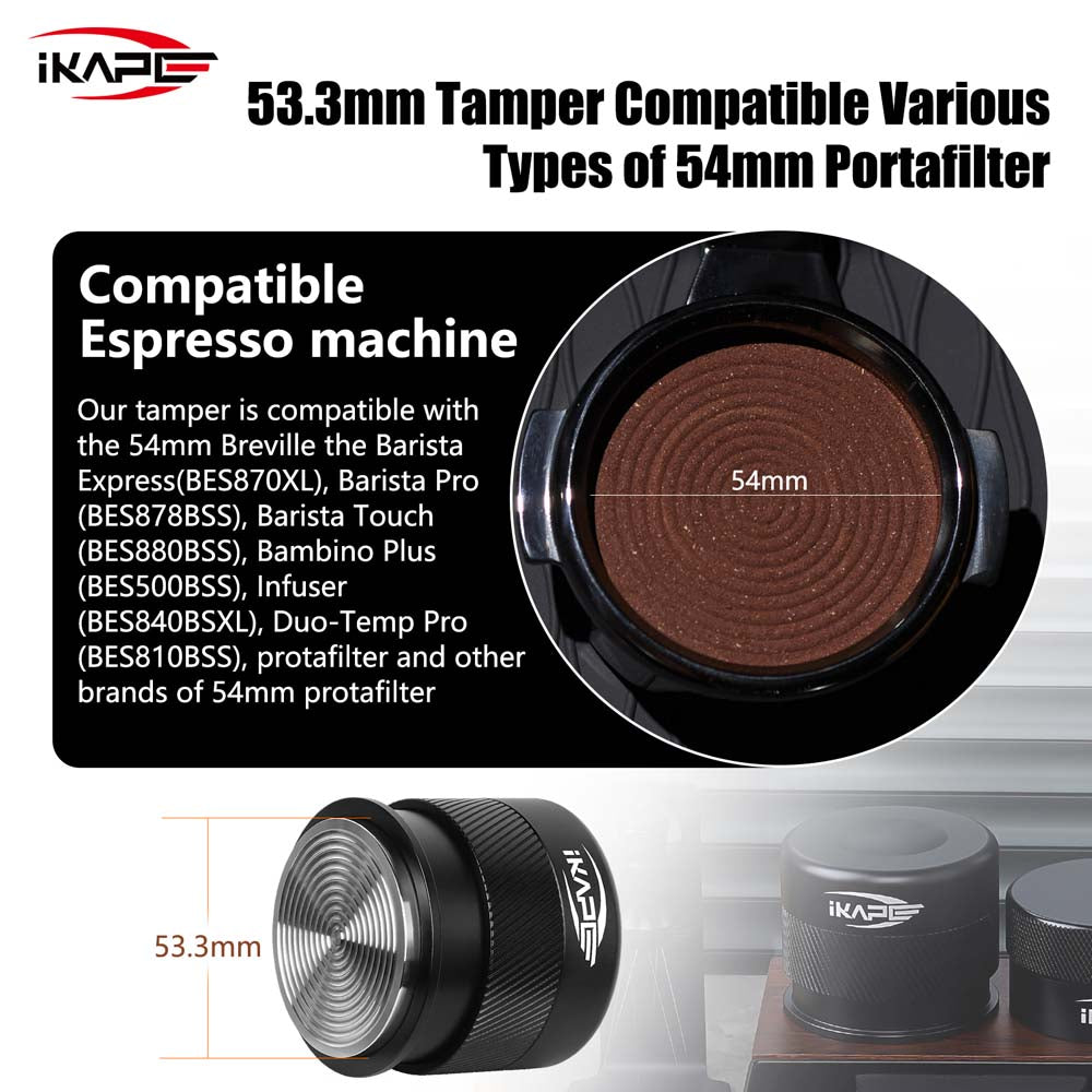 IKAPE V4  Plam Calibrated Coffee Tamper