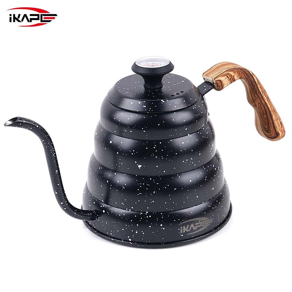 IKAPE Pour Over Coffee Kettle, Gooseneck Tea Kettle, 40 oz with Thermometer