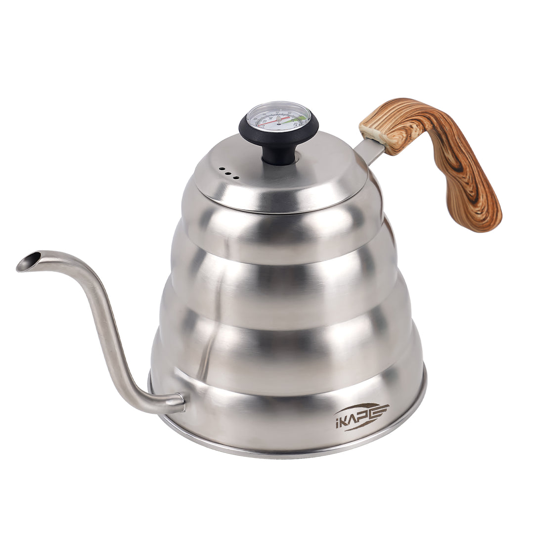 IKAPE Pour Over Coffee Kettle, Gooseneck Tea Kettle, 40 oz with Thermometer