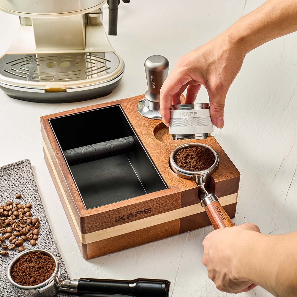 IKAPE Espresso V1 Knock Box, Espresso Accessories Organizer Box