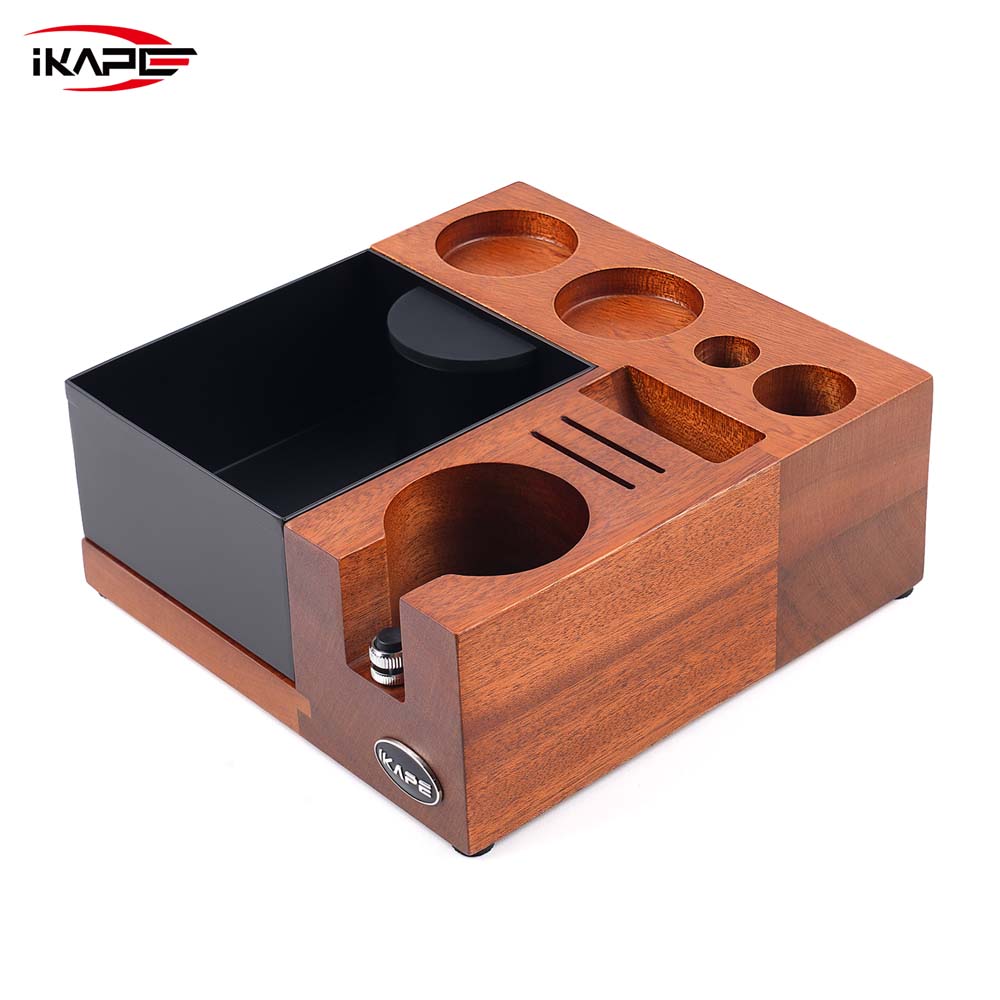 IKAPE V5 Espresso Knock Box, Espresso Coffee Organizer Box