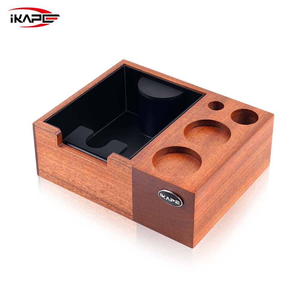 IKAPE V4 Espresso Knock Box, Espresso Coffee Organizer Box