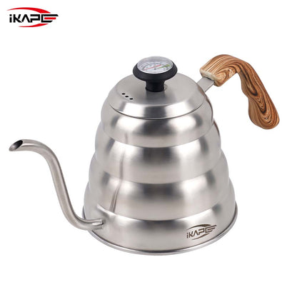 IKAPE Pour Over Coffee Kettle, Gooseneck Tea Kettle, 40 oz with Thermometer