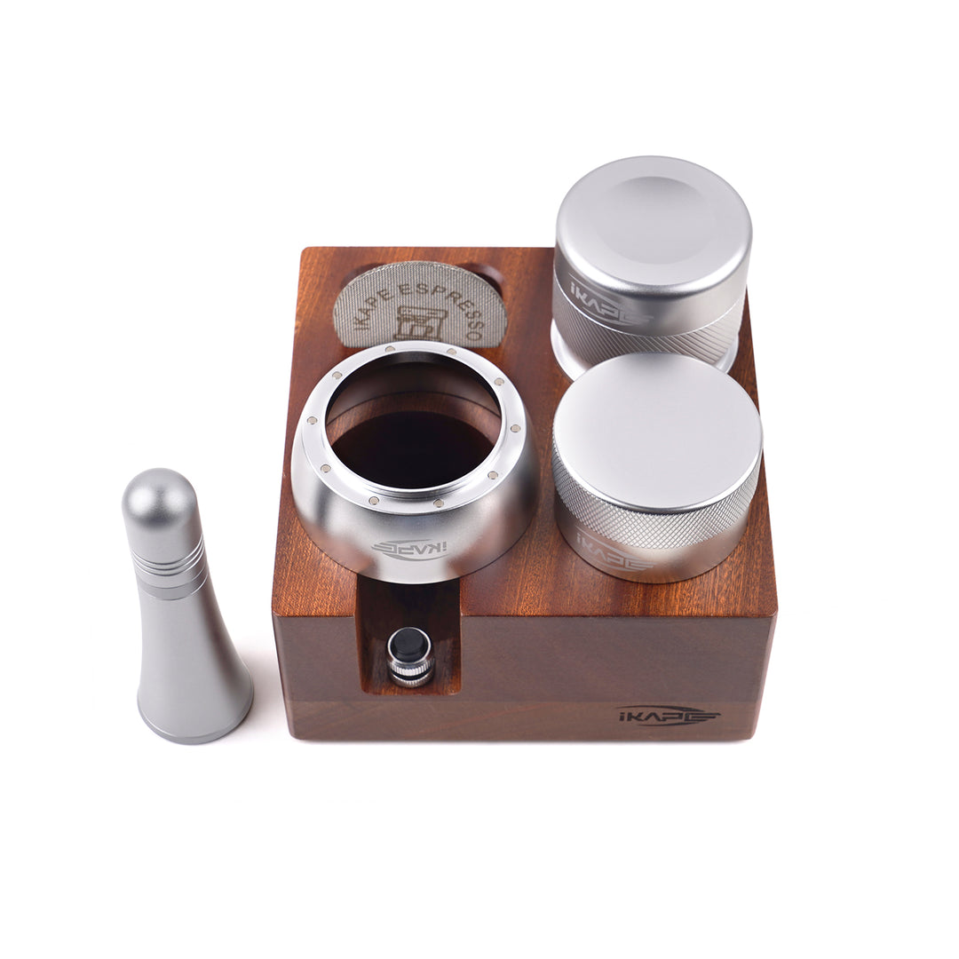 IKAPE Small Espresso Bar Kit,  7 in 1 Organizer Box