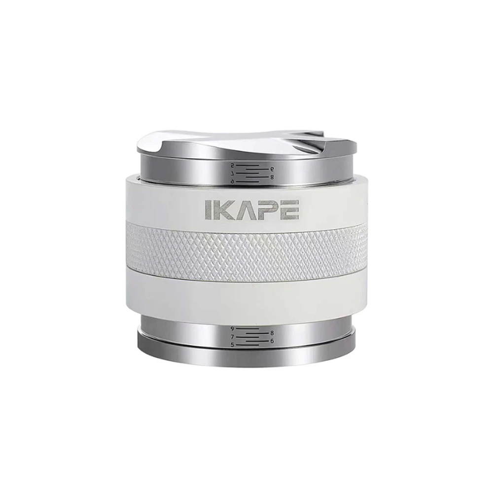 IKAPE Coffee Distributor & Hand Tamper, 2 in 1 Adjustable Depth Espres