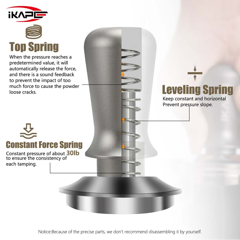 IKAPE V3 Calibrated Coffee Tamper With Flat Base