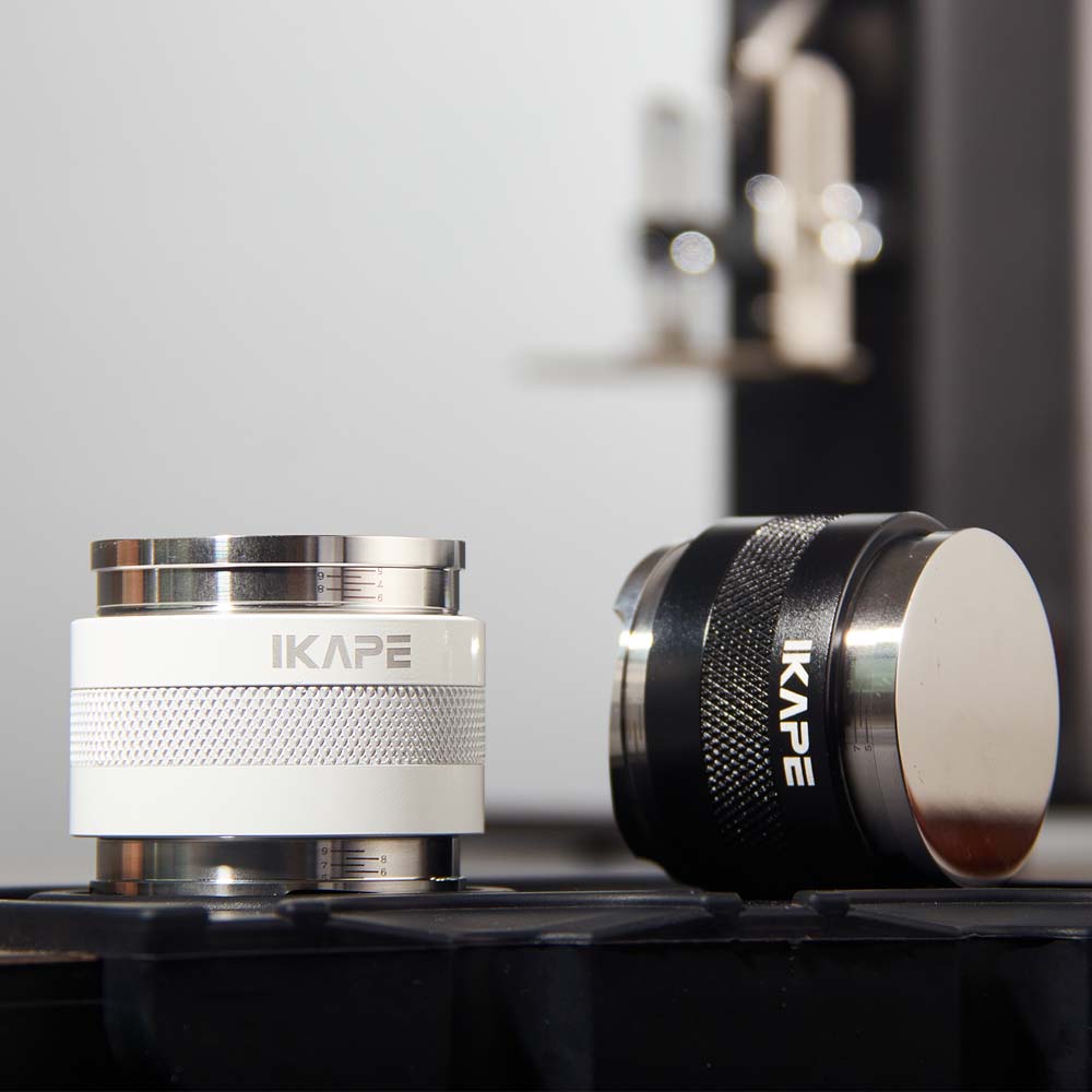 IKAPE Coffee Distributor &amp; Hand Tamper, 2 in 1 Adjustable Depth Espresso Distributor