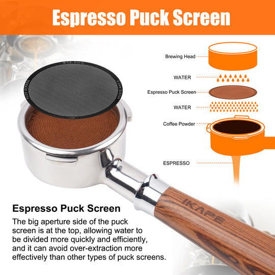 IKAPE V4 Ultra-thin Espresso Puck Screen, Thick 0.2mm