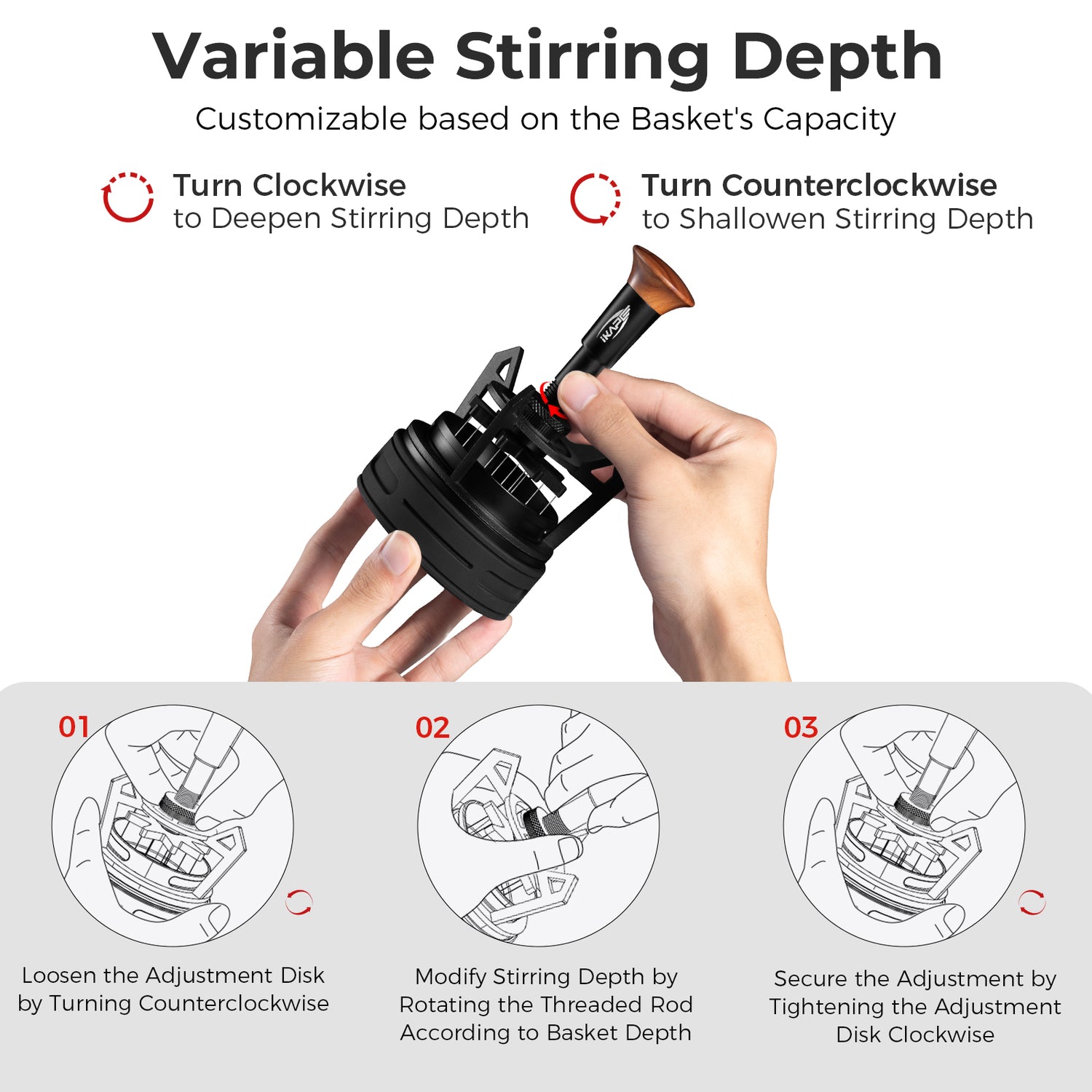 IKAPE V3 Espresso Rotary Springback WDT Distribution Tool 2025 Upgrade