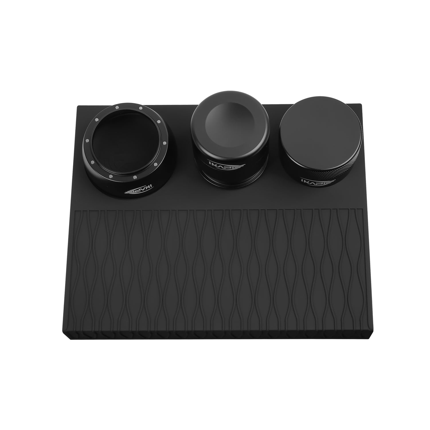 IKAPE Espresso Puck Prep and Tamper Mat Set